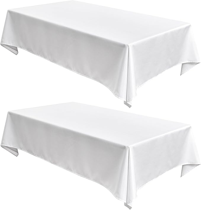 Fitable Faux Linen Tablecloths Rectangle 60 x 120 Inch by Fitable