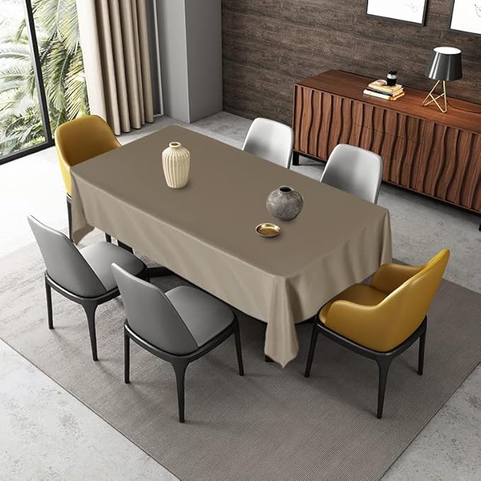 Fitable Rectangle Tablecloth Stain and Wrinkle Resistant Washable Polyester - Image 6