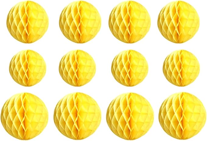 12pcs Honeycomb Balls Decorations by Yangeey