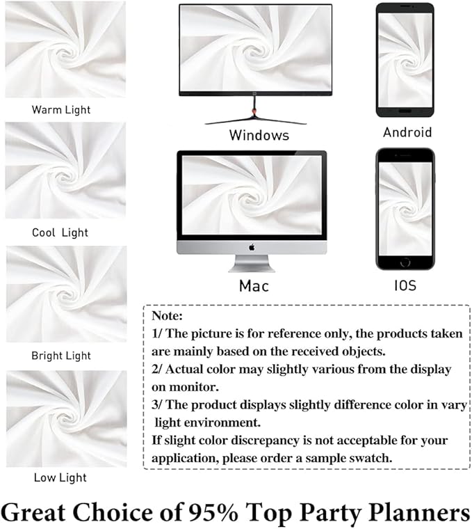 DUOBAO White Chiffon Backdrop Curtain-2 Panels 29"x120" Sheer Weddings Drapes - Image 7