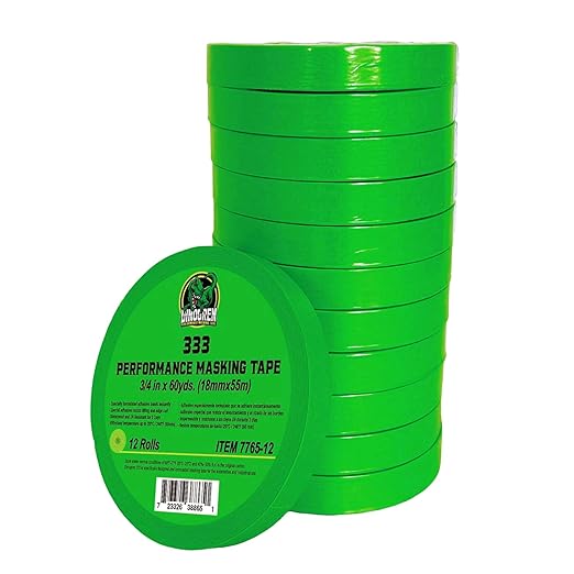 LAUCO DINOGREN High Performance Automotive Masking Tape – Green Crepe Tape by LAUCO