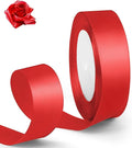 1 Inch 25 Yards Red Ribbon, Christmas Tree, Birthday Party Decoration by HimBen