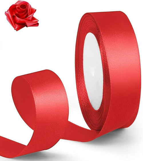 1 Inch 25 Yards Red Ribbon, Christmas Tree, Birthday Party Decoration by HimBen