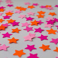 Hot Pink Orange and Pink Star Confetti by CC+Wonderland