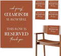 Reserved Seating Chair Signs, This Row Is Reserved Pew Cloths Seating by Unknown