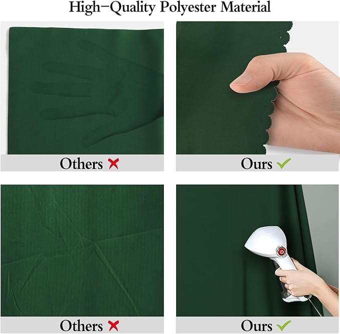 8x10FT Dark Green Screen Backdrops - Image 6