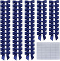 2.5" Hgzgch Dark Blue Satin Ribbon Bow by Unknown