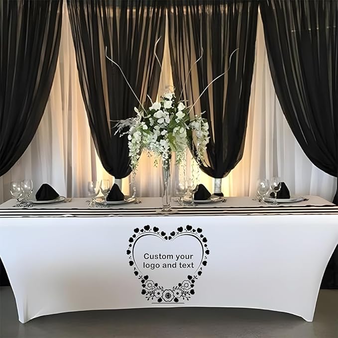 Custom Table Cloth with Business Logo 4FT 5FT 6 FT 8 FT Spandex Customized - Image 9