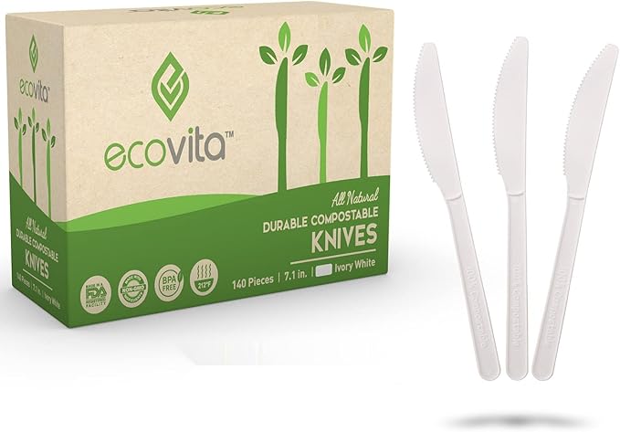 Ecovita 100% Compostable Knives by Ecovita