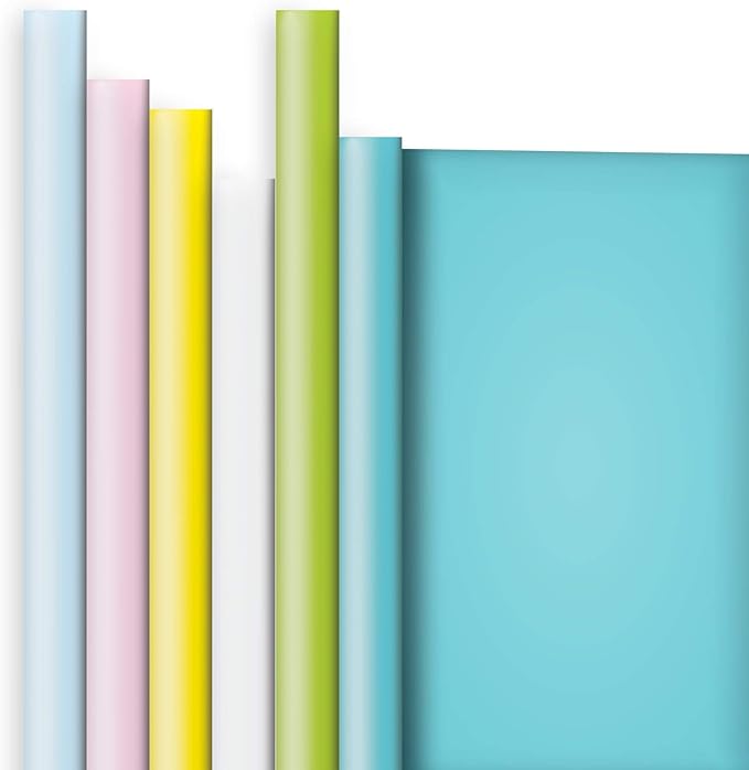 Jillson Roberts 6 Roll-Count All-Occasion Solid Color Gift Wrap Available in 10 by JillsonRoberts