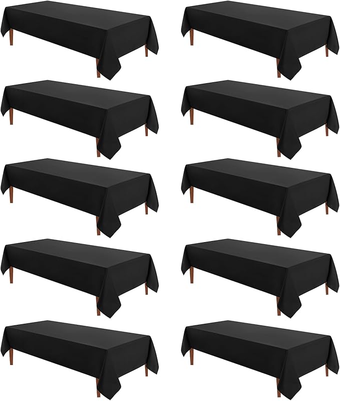 VidaFete Tablecloth 60 * 120inch 10pack Rectangle Table Cloth Polyester by VidaFete