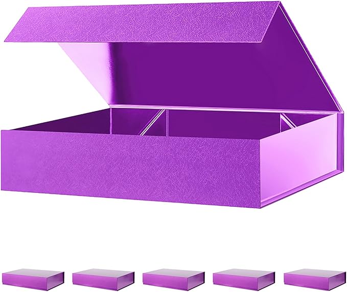 PACKHOME 6 Gift Boxes 11.5x8x2.5 Inches, Sturdy Shirt Boxes by PACKHOME