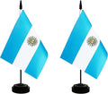 2 Pack Argentina Desk Flag, Argentinian Table Office Flag by Unknown