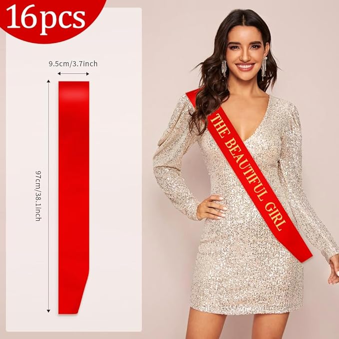 Blank Sash 16 PCS Sashes DIY Satin Sash Chair Sashes Scout Sash President Sash - Image 2