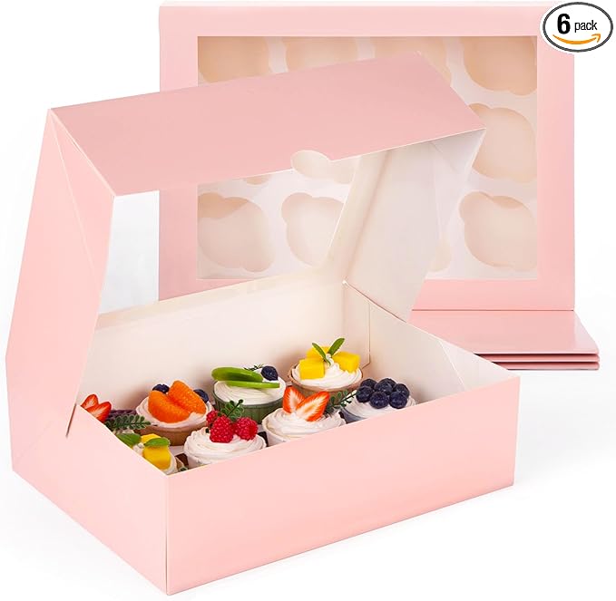 VGOODALL 12 Count Cupcake Boxes by VGOODALL