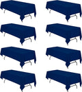 BRILLMAX 8 Pack Navy Blue Tablecloths by BRILLMAX