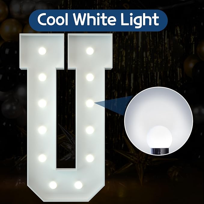 Marquee Letters 4 Feet Tall Large Light Up Letters Baby Shower Decorations - Image 2