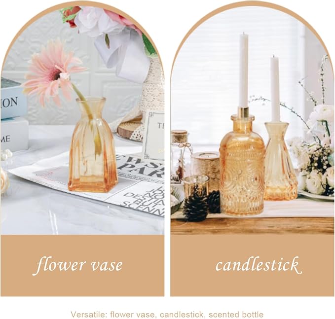 Bud Vases Set of 12, Glass Bud Vases in Bulk, Small Flower Vases - Image 6