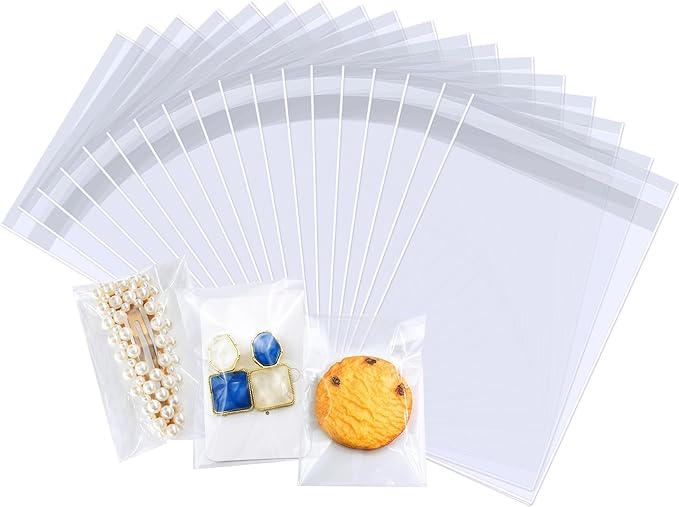 PigPotParty 2"x3" Cellophane Cookie Bags Self Sealing, Party Favors, Gift by PigPotParty