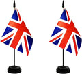 2 Pack UK Britain Desk Flag, British Table Office Flag by Unknown