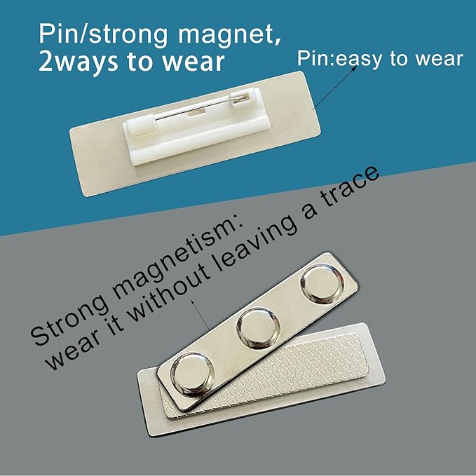 Stainless Steel Custom Silver Name Tags - Image 3