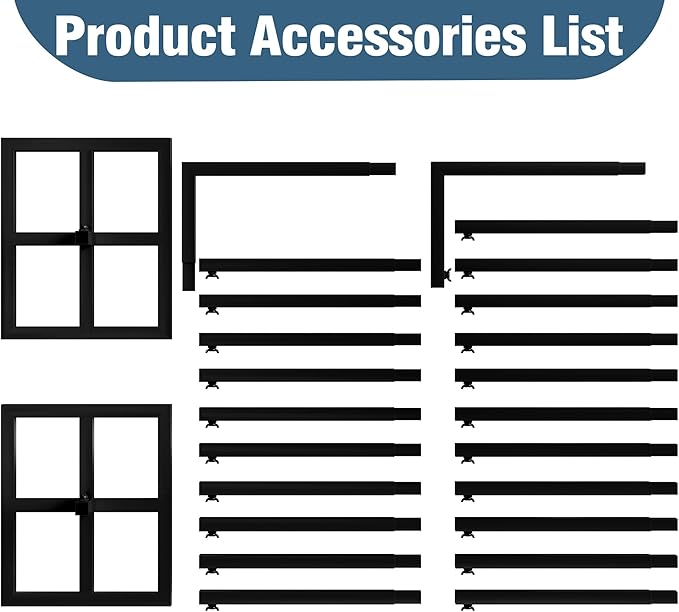 Wokceer 10 FT Backdrop Stand Heavy Duty Pipe and Drape Kit, Adjustable Black - Image 7