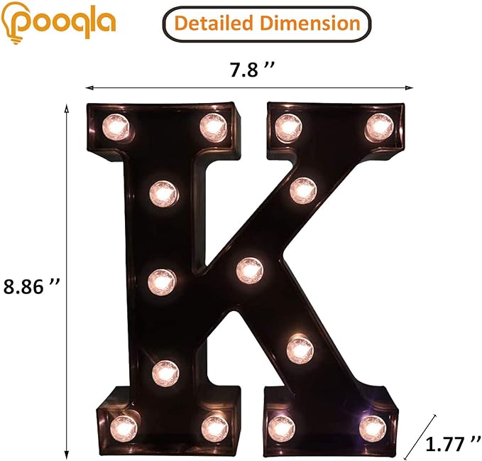 Decorative LED Illuminated Letter Marquee Sign - Image 4