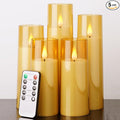 Amagic Flickering Flameless Candles, Battery Operated Candles, Amber Gold by AMAGIC