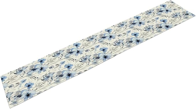 Watercolor Floral Table Runner, 13x90 Inch - Image 8