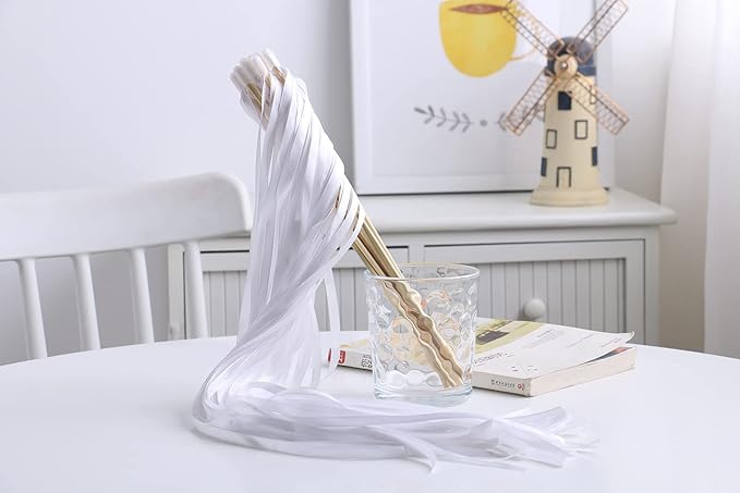 100PCS Ribbon Stick Wands Wedding Streamers - Image 2