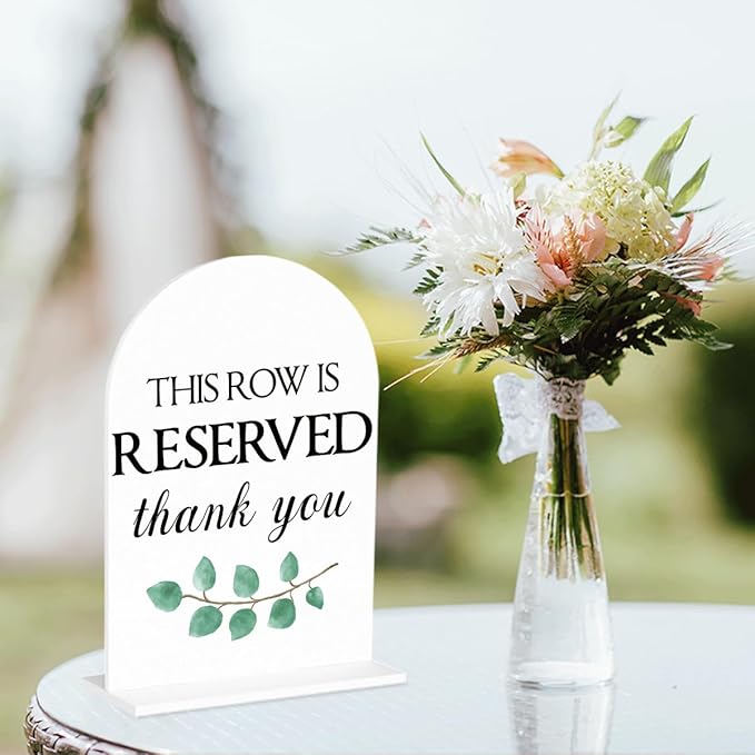 This Row is Reserved Sign, Reserved Seating Signs - Image 4