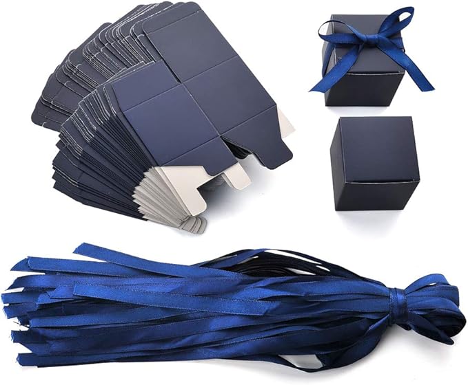 AWELL Navy Blue Gift Candy Box Bulk 2x2x2 inches - Image 5