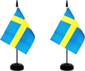 2 Pack Sweden Desk Flag, Swedish Table Office Flag by Unknown