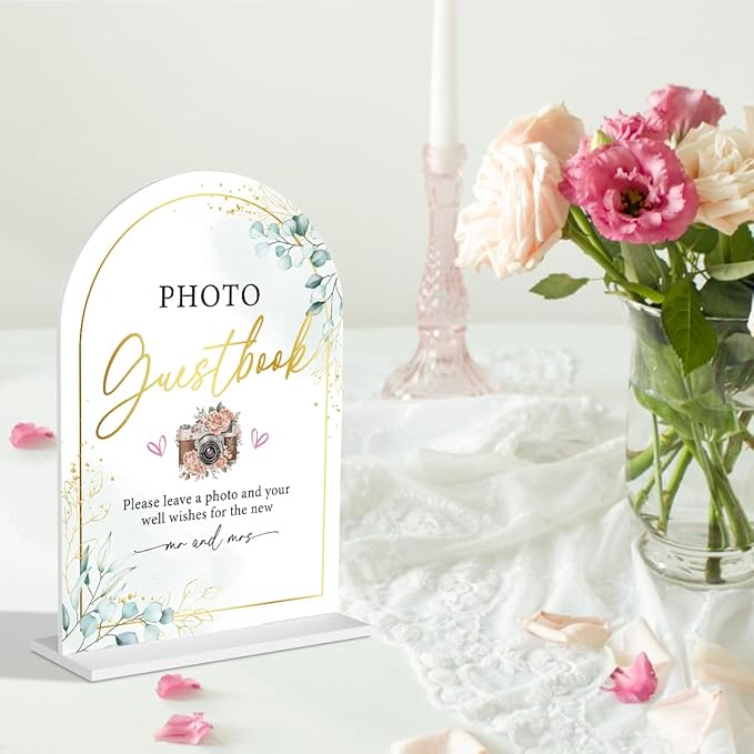 Acrylic Wedding Sign for Ceremony & Reception - Image 2