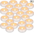 24Pack Waterproof Flameless Floating Tealights, 120+Hour Warm White Battery by CAKETYCG