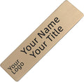 Stainless Steel Bronze Custom Name Tags by QIPAN