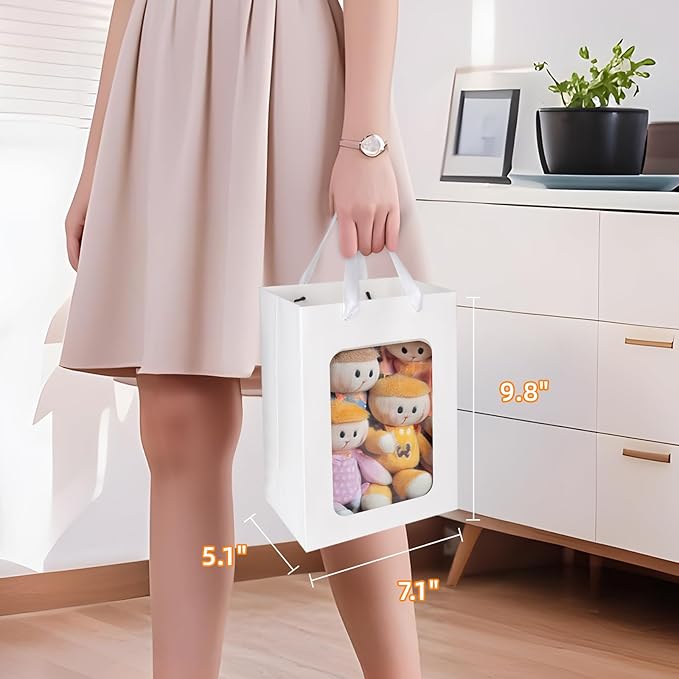 MOXARYSU 3 Pcs White Gift Bags - Image 2