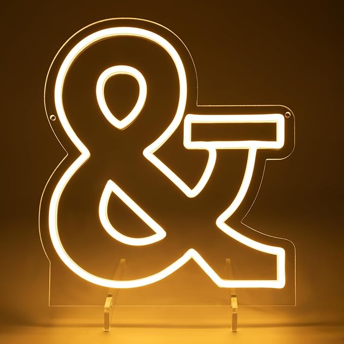 Light Up Letters &, Led Marquee Letter Lights Neon Sign, 13.9" Height - Image 5