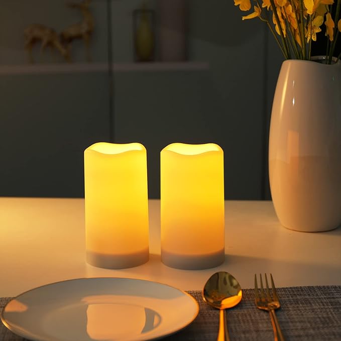 Solar flameless Candles Outdoor Waterproof, Dusk to Dawn Outdoor Lighting - Image 5