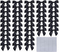 2.5" Hgzgch Black Satin Ribbon Bow by Unknown