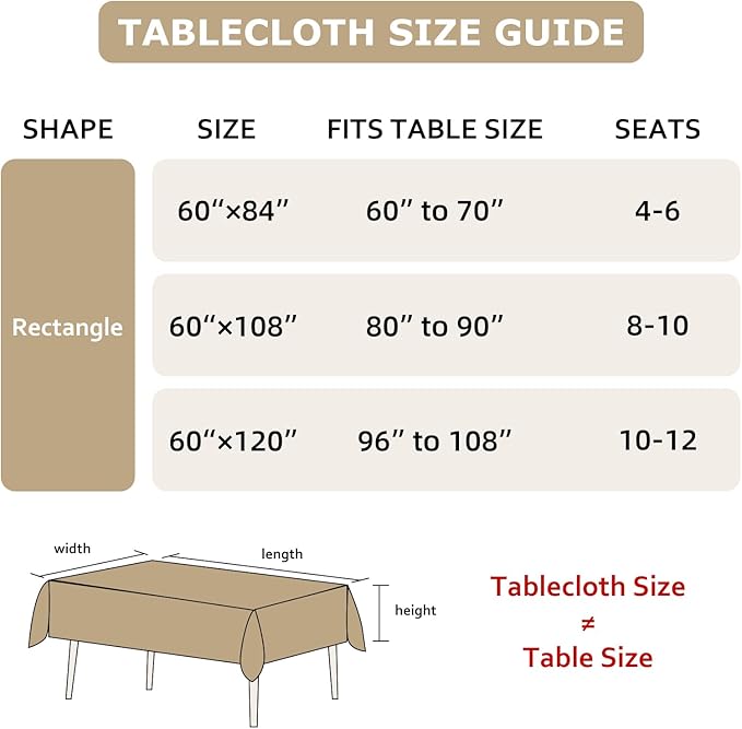 Linen Tablecloth 100% Pure Linen Table Cloth - Image 4