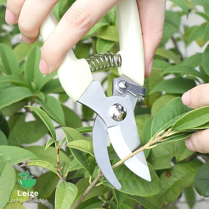 Leize Flower Scissors Set, 2 Pack Premium Thickened Stainless Steel Floral - Image 3