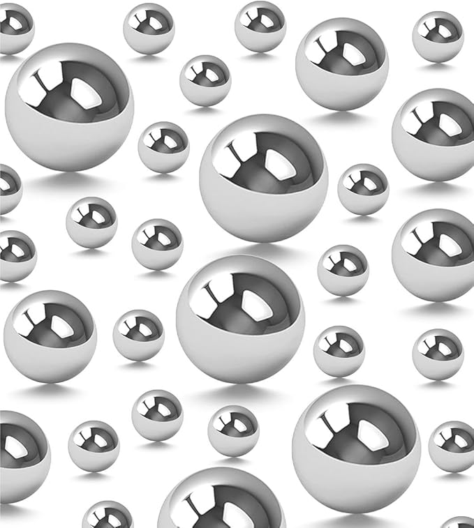 200 Pcs Vase Filler Beads Silver Pearl Beads - Image 7