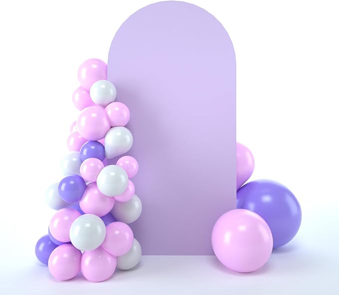 bricia Wedding Arch Backdrop Stand Cover, 7.2FT Double Sided Stretchy Arch by bricia