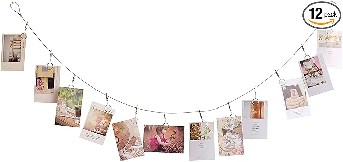 Multi-Purpose Steel Wall Hanging Photo Display Cable Wire Rod by TFu