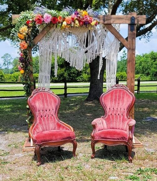 S.N.HANDICRAFTS Macrame Large Curtain Bohemian Boho Decoration Backdrop Wedding - Image 4
