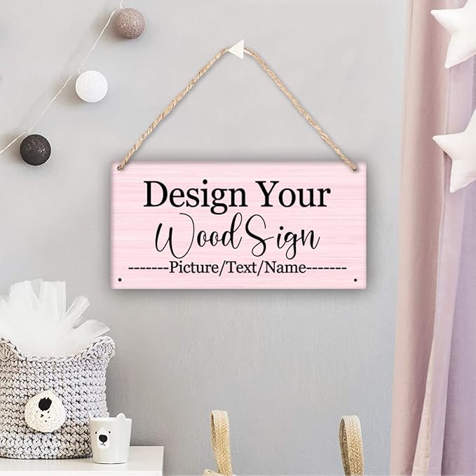 Personalized Rustic Wooden Sign, Custom Plaque Wall Hanging, Art Wood Board Sign - Image 5