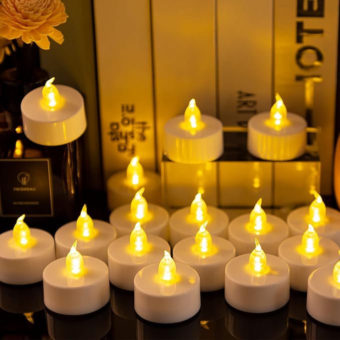 Nancia 100PACK Flameless LED Tea Lights Candles, Realistic and Bright - Image 2