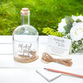 callie Personalized Message in a Bottle Wedding, Custom Couple Names Text on by callie