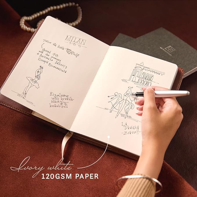 Luxury Leather Refillable Journal/Writing Notebook - Image 4